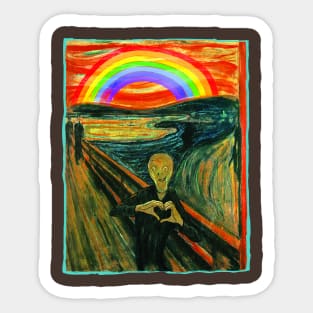 We Still Scream Homage to Munch Sticker